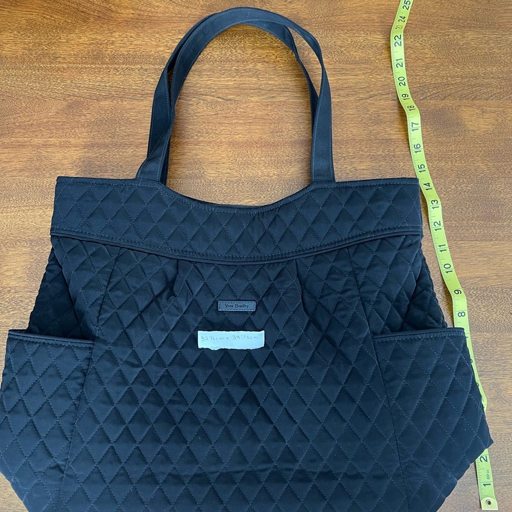 Vera Bradley Black Quilted Tote